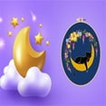 thumbnail image 4 of VOCHIC Cat Moon Embroidery kit for Beginners,Cross Stitch Kits for Adult Including Embroidery Cloth,Hoop, Color Threads,Needles and Instruction, 4 of 8