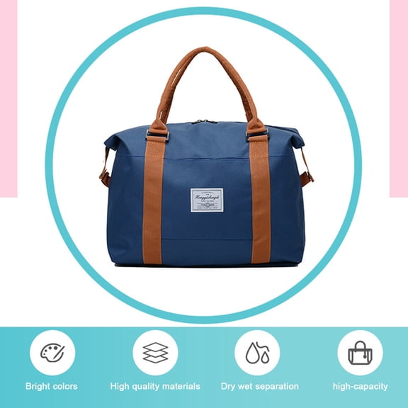RuiJiao Expandable Duffle Bag for Gym Sports Travel, Large Capacity 10-20L Weekender Tote, Polyester Multi-Color for Men and Women