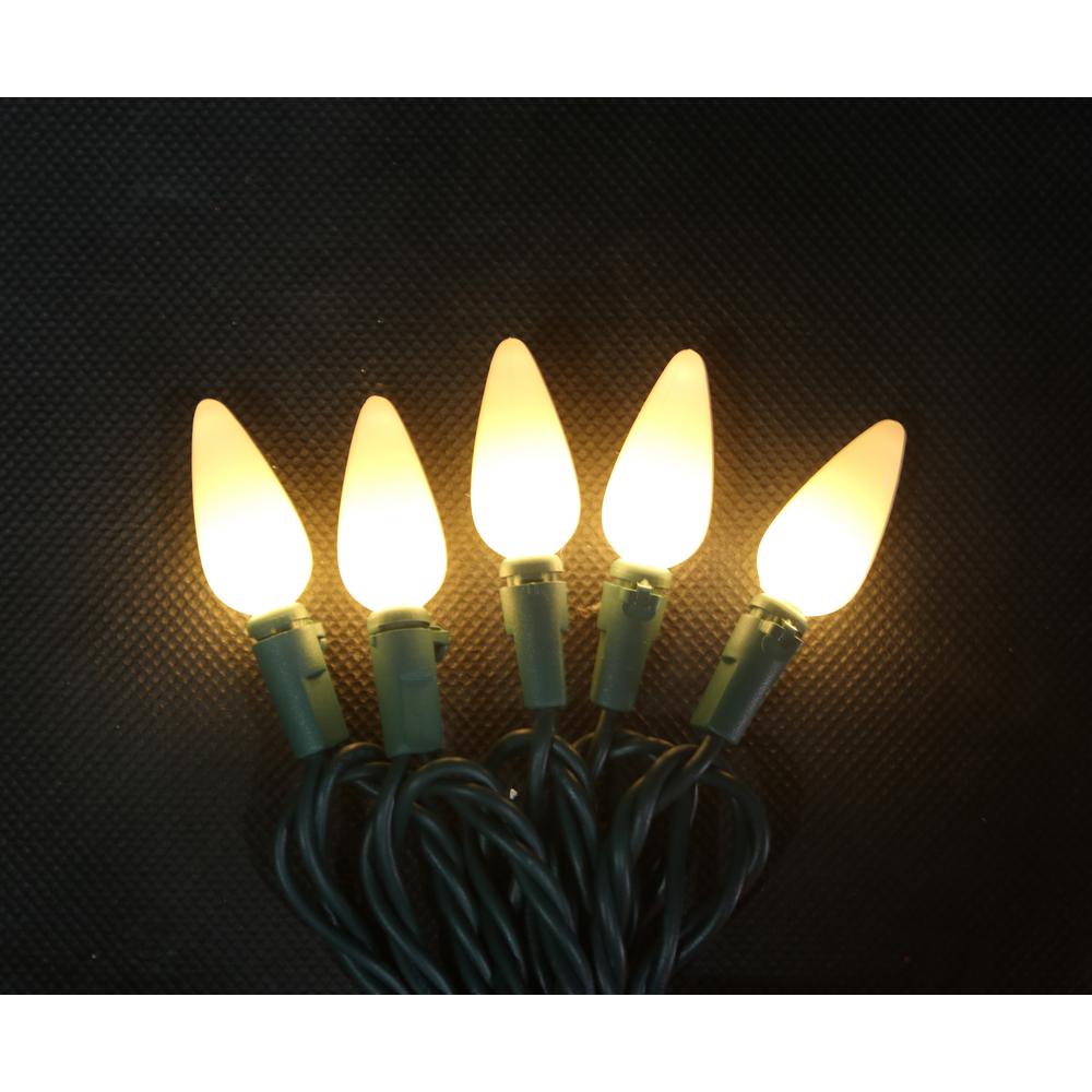 Home Accents Holiday 50Light C6 LED Warm White Ceramic String Light