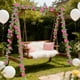 thumbnail image 5 of Cheapark 9 Heads Simulated Rose Rattan Wall Hanging with Artificial Greenery Gift for Home Door Valentines Day Wedding Party Decor, 5 of 6