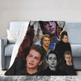 thumbnail image 2 of Hayden Christensen Collage Blanket Flannel Lightweight Fleece Blankets Bedding for Bed Sofa Couch Decor Black 40"X30", 2 of 7