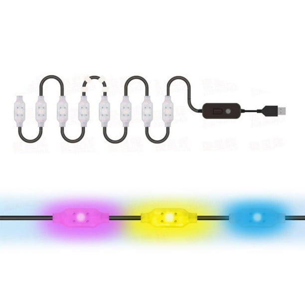Cadena De Luces Led De 12,5 M Cadena De Luces Rgb Para Decoración De Jardín Al Aire Libre Que Acampa Monstrate HA037396-00