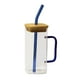 thumbnail image 3 of Taza de Té de Vidrio de Borosilicato Perfecl 400ml Azul, 3 of 8