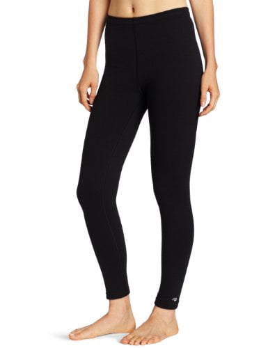 Double Layer Thermal Leggings, Black 