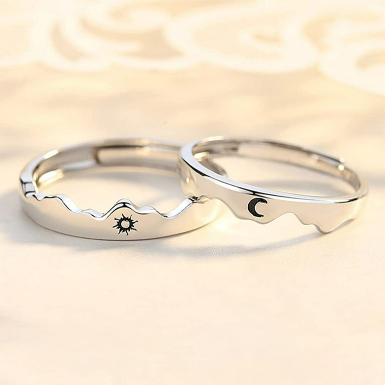 His & Hers Sun and Moon Matching Bands