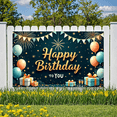 thumbnail image 7 of Decorative Design Happy Birthday Banner Balloon Decoration Birthday Party Backdrop for Birthday Party Event Decoration Indoor, 7 of 7