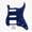 Blue Pearl, variant on LOOKSEVEN 3-Ply 11-Hole SSH Strat Guitar Pickguard with Mount Screws, Multi-Color Scratch Plate for Stratocaster Style Electric Guitars-Cream（3 Ply)