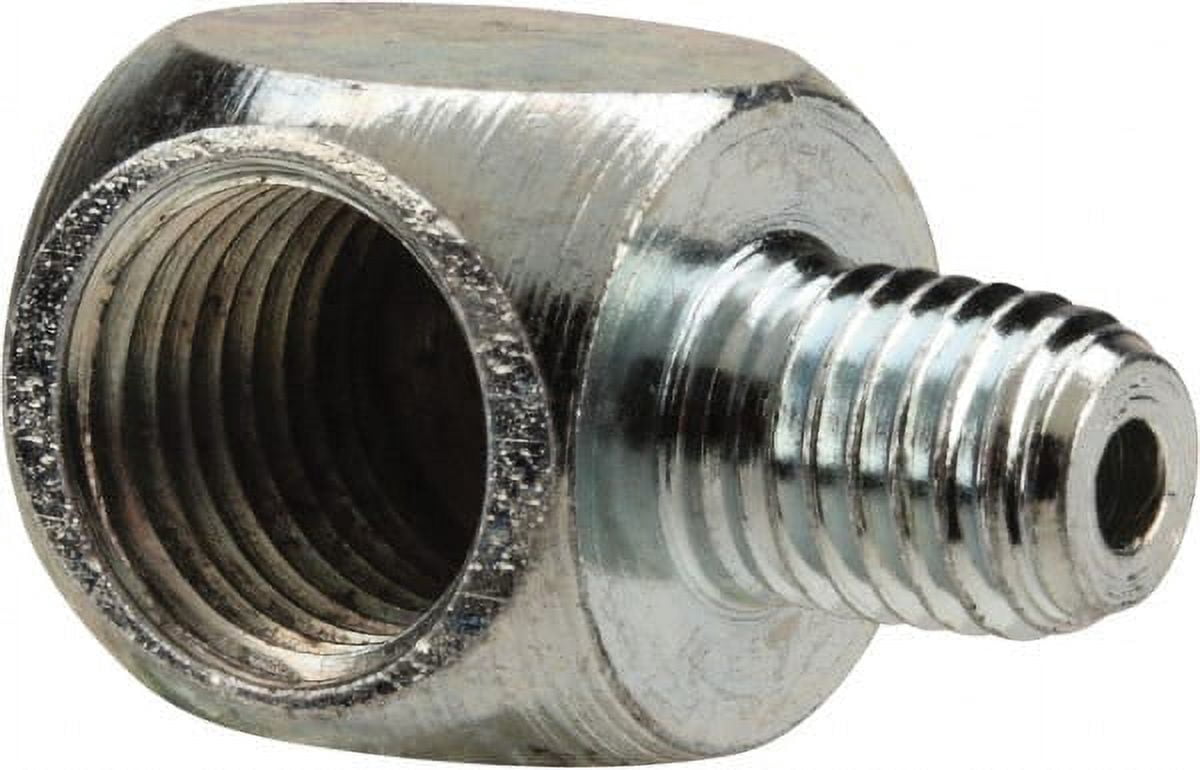 PRO-LUBE 90 Head Angle, 1/4-27 NPT Steel Grease Fitting Adapter 1/2" Hex