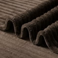 thumbnail image 2 of Lightweight Flannel Fleece Throw Blanket for Couch 60"x80" (Dark Coffee), 2 of 4