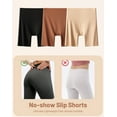 thumbnail image 5 of OEIOEI No Show Slip Shorts for Women High Waisted Seamless Underwear 3 Pack(S,Brown Mix), 5 of 9