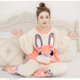 thumbnail image 4 of Conjunto de Pijamas de franela para mujer, ropa de dormir de conejo, Negligee, plantas, lencería de invierno, Kawaii, dibujos animados, 4 of 4