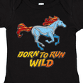 thumbnail image 4 of Inktastic Born to Run Wild- galloping horse Boys or Girls Baby Bodysuit, 4 of 5