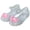 Hot Pink, variant on Xfvqtps Girls Jelly Shoes Transparent Crystal Sandals Bow Hook and Loop Strap Close Toe Summer Princess Comfortable Beach Shoes
