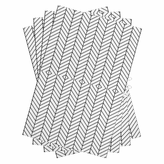 White Geometric Kitchen Towels Set of 4, Water Absorbent Dish Towel, Modern Minimalism Black Striped Lines Decorative Hand Towels - Quick Drying Cloth for Cooking Baking, 18x28 Inch