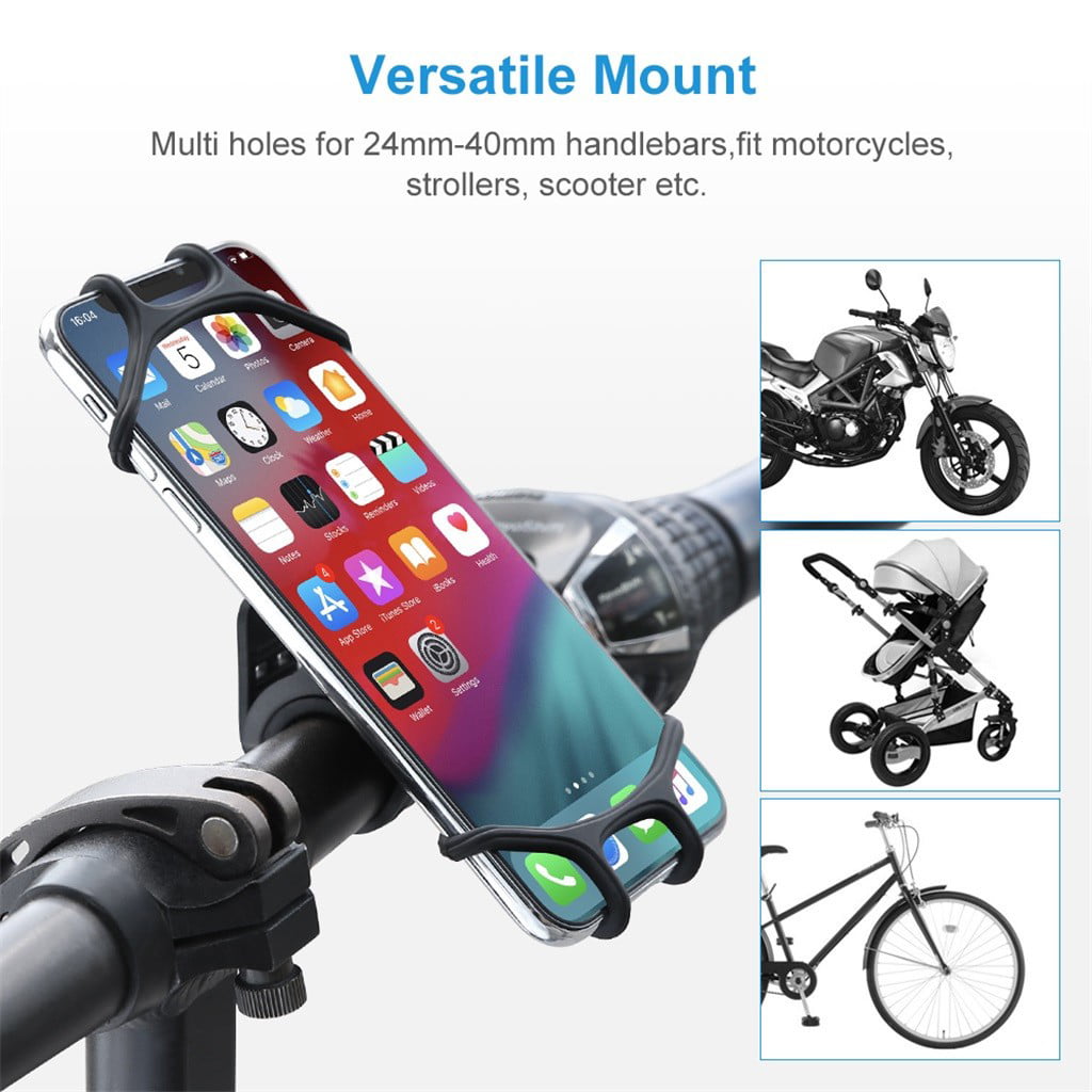 Universal Green Motorcycle Bicycle Phone and Power Bank Holder 360° Rotation 
