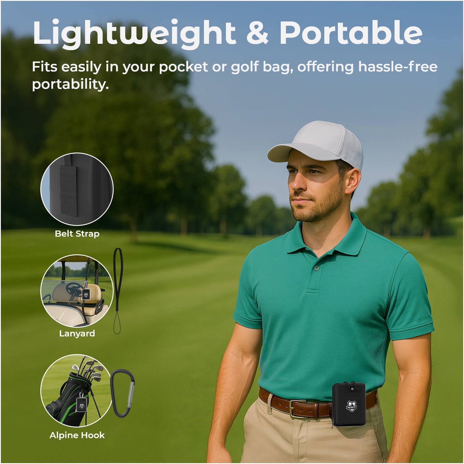 MMOBIEL Golf Rangefinder 1300 Yards Laser Slope Function Flag Lock 6X Magnification Rechargeable with Side Display