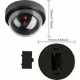 thumbnail image 2 of Cámaras ficticias, cámara domo CCTV de seguridad ficticia con luz LED intermitente para tiendas comerciales, uso en interiores y exteriores (paquete de 4), 2 of 5