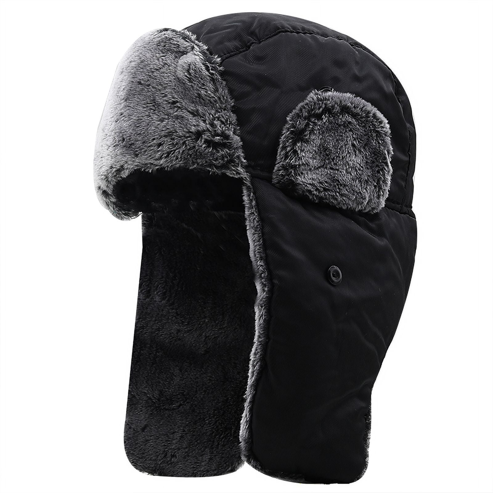 Chapeau Chapka Russe Hiver Homme Femme - Fausse Fourrure Épaisse Coupe-Vent Pour Ski Et Extérieur