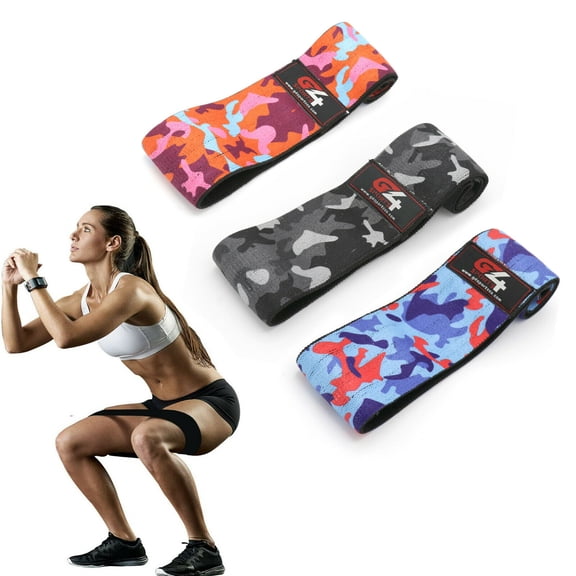 Set 3 Hip Circle Elastic Booty Resistance Band Fitness Loop Legs Exercise Bands