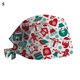 thumbnail image 3 of Gorro sanitario de algodón con estampado Floral para enfermera, gorro cómodo con banda para el sudor y estampado de dibujos animados, para Navidad, 2022, 3 of 4