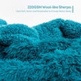 thumbnail image 4 of Sivio Weighted Blanket for Adults Twin Size, Reversible Heavy Blanket for Couch Sofa Bed, Long Plush Faux Fur & Fluffy Sherpa, Helps Better Sleep, 48" x 72" 15lbs Green, 4 of 9