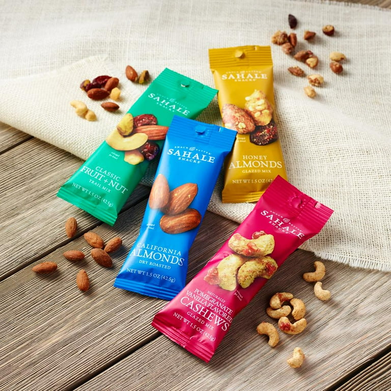 Sahale Snacks California Almonds Dry Roasted Snack Mix - Non-GMO, Gluten-free - Almond - 1.50 oz - 18 / Carton Sahale Snacks California Almonds Dry Roasted Snack Mix - Non-GMO, Gluten-free - Almond - 1.50 oz - 18 / Carton