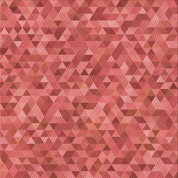 Ahgly Company Machine Washable Indoor Square Transitional Tomato Red Area Rugs, 7' Square