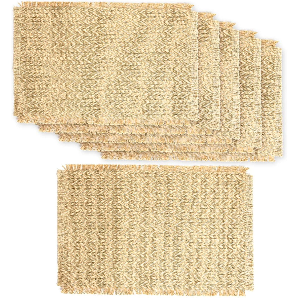 Natural Bamboo Placemats and Table Runner Dinning Decorative Protective mats