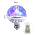 thumbnail image 3 of Lámpara de fiesta RGB de adorno de bombillas de cristal giratorias de colores LED para bodas de vacaciones Tmvgtek Para estrenar, 3 of 9