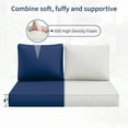 thumbnail image 5 of Kimunuk Outdoor Loveseat Cushion Set, 46" x 26" x 5" Waterproof Patio Furniture Cushions for Couch Bench Swing, Blue, 5 of 5