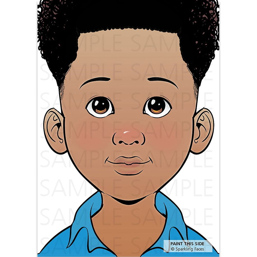 Sparkling Faces Practice Board Kevin, Face Painting Practice and