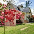 thumbnail image 5 of ZhyrZng Valentines Garden Flag Double Sided 12x18 In | Linen Yard Banner Decoration & Outdoor Lawn Decor for Valentine's Day Party Porch Home Welcome Sign Holiday Anniversary Gift, 5 of 6