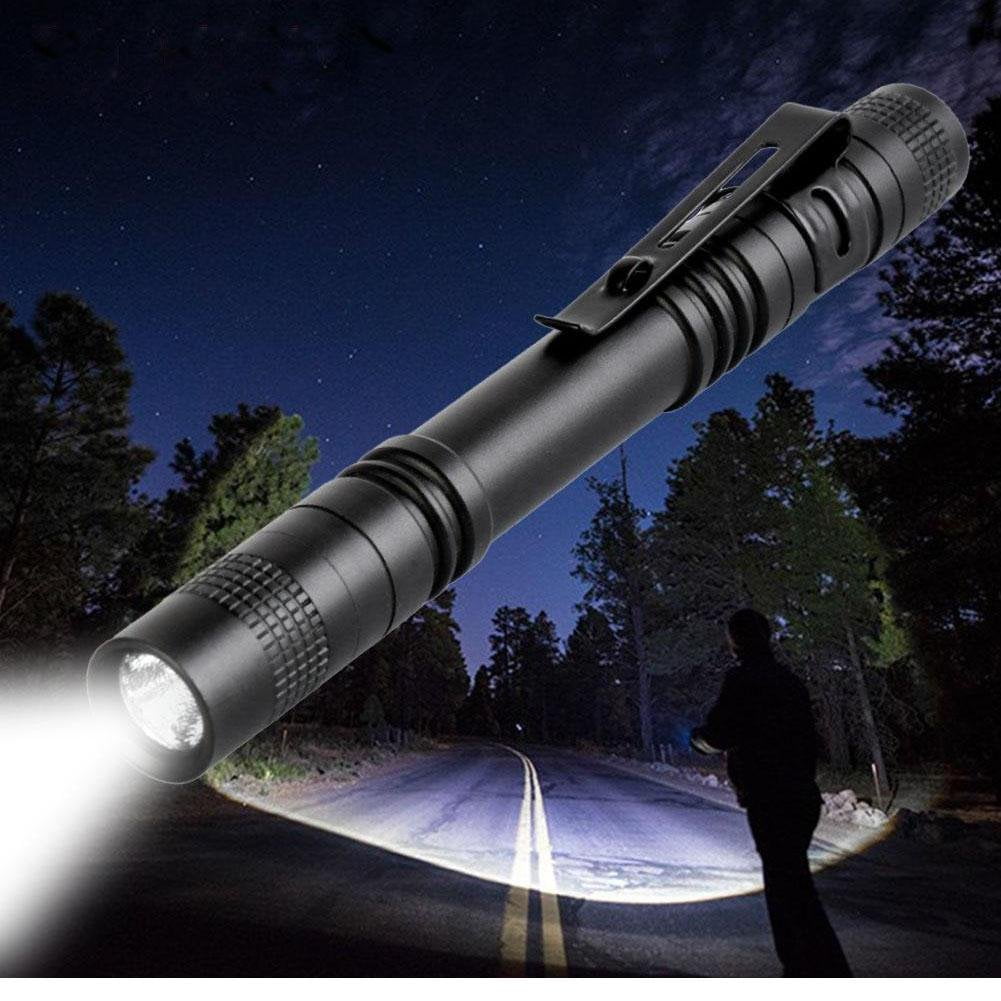 5-Pack LED Mini Flashlight Torch Portable Flashlight Pocket Outdoor Camping Penlight Lighting Lamp Light AAA