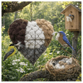 thumbnail image 5 of Hummingbird Nesting Material Kit Refillable Bird Nesting Material Holder with Chain Hook, Rustic Hanging Helper Cage Cotton Bird House for Outdoor Porch Houses Resting Place, 5 of 6