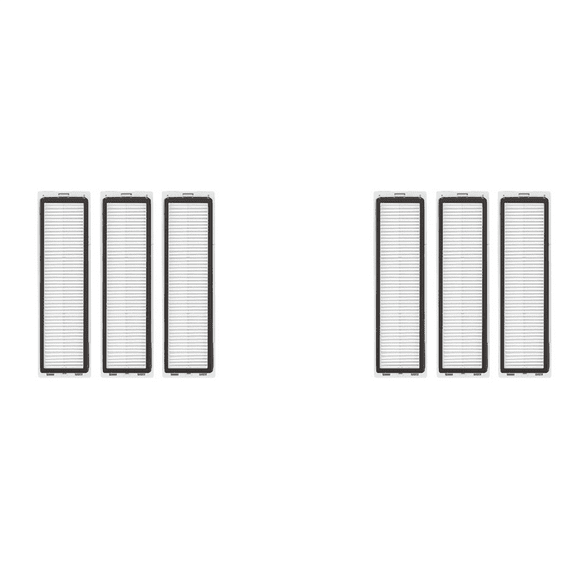 6Pcs for Dream BOT L10 Pro D9 Robot Vacuum Cleaner Accessories HEPA Filter,6 x filter,White&Black