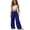 Dark Blue, variant on Xijirk Girls Wide Leg Pants Elastic Waist Lightweight Casual Jogger Double Layer Pleated Sportswear,4-5 Years