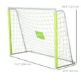 thumbnail image 2 of CoSoTower 6ft x 4ft Soccer Goal Net with Metal Frame, PE Mesh, Ground Stakes, Easy Assembly, Yellow, 2 of 7