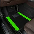 thumbnail image 2 of Leadwolf Car Floor Mats Universal for Toyota for ECHO Green Velvet Colored Stripe Waterproof Front Rear Liner Carpet 4pcs, 2 of 6