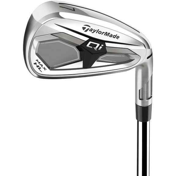 Pre-Owned TaylorMade Qi MAX HL 5-PW, AW Iron Set Stiff Steel FST KBS Max Lite Mint