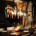 thumbnail image 2 of Vintage Industrial Wine Bottle Chandelier Island Bar Light Restaurant Pendant Lamp, 2 of 11