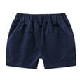thumbnail image 4 of Summer Toddler Baby Boy Girl Clothes Set Casual Shorts Set Baby Solid Short Sleeve Romper Tops Shorts 2PCS, 4 of 9