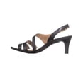 thumbnail image 3 of Womens naturalizer Taimi Comfort Dress Sandals, Black Leather, 10 N US, 3 of 5