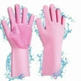 thumbnail image 6 of Pet Grooming Cleaning Gloves Dog Cat Bathing Shampoo Glove Scrubber Magic Dishwashing Cleanner Sponge Silicon Hair Removal Glove, 6 of 9