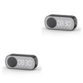 thumbnail image 2 of Bearachild Pantalla grande Reloj despertador digital Funcionamiento con botón recargable Altavoz compatible con Bluetooth Suministros domésticos Type3 NO3 Bearachild CBP164614, 2 of 5