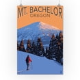 thumbnail image 3 of Oregon, Mt. Bachelor and Skier (16x24 Giclee Gallery Art Print, Vivid Textured Wall Decor), 3 of 3