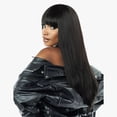 thumbnail image 2 of Sensationnel 100% Human Hair Empire Clip In Bangs - CHINA BANG (Color:1B Off Black), 2 of 4