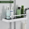 thumbnail image 4 of Shower Storage Holder,ABS Shower Rod Storage Bathroom Organizer Tray Shower Storage Shelf Class Leading Features, 4 of 8