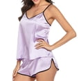 thumbnail image 2 of Pijamas informales y transpirables para mujer, lencería sexy, conjunto de camisola y pantalones cortos, ropa de dormir de dos piezas, pijamas cómodos para el hogar, 2 of 8