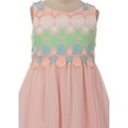 thumbnail image 3 of Big Girls' Embroidery Flowy Chiffon Knee Length Summer Flowers Girls Dresses Mint 10 (K38D4), 3 of 3