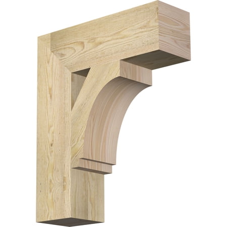 6 W x 20 D x 24 H Imperial Block Rough Sawn Bracket  Douglas Fir